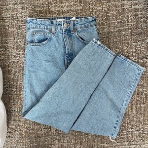 Zara high rise mom jeans